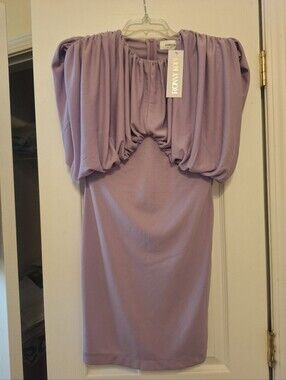 Ronny Kobo Collection Lilac Draped Mini Dress NWT